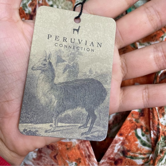 Peruvian Connection Matanzas Tank Dress Floral sz 8 Medium 984259 - Picture 12 of 14